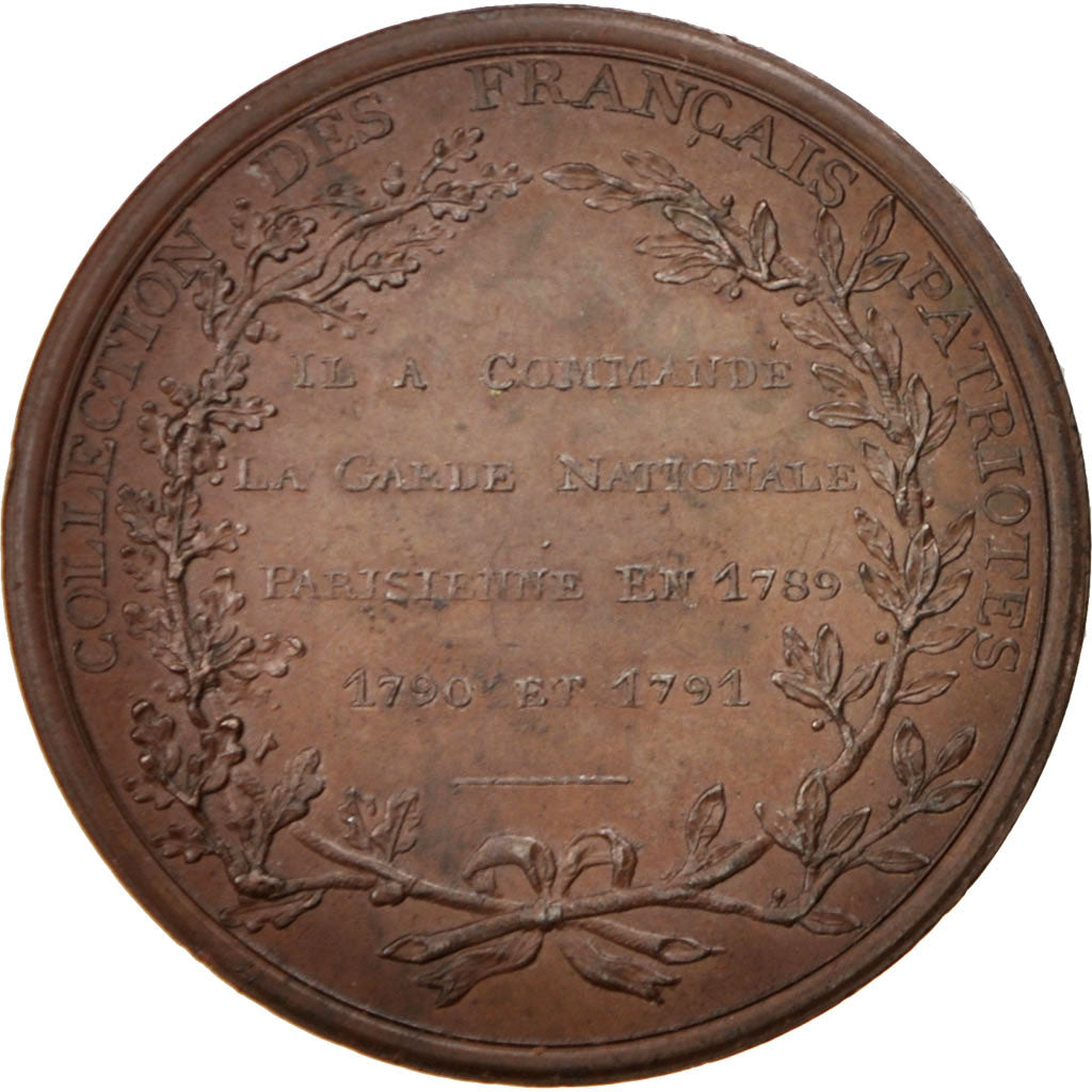 FRANCE, History, French Constitution, Medal, 1791, AU(55-58), Bronze, 35, 22.20