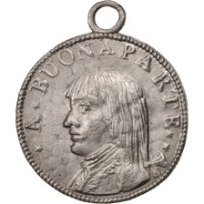 France, Médaille, Bonaparte, Restaurateur de la Liberté, 1795-1799, Étain, TTB