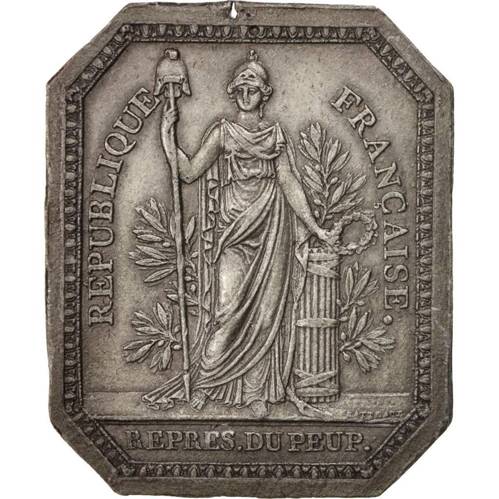 FRANCE, Politics, Society, War, National Convention, Medal, AU(55-58), Tin, 48,.