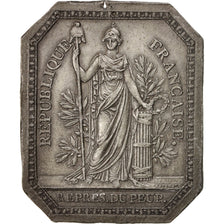 FRANCE, Politics, Society, War, National Convention, Medal, AU(55-58), Tin, 48,.