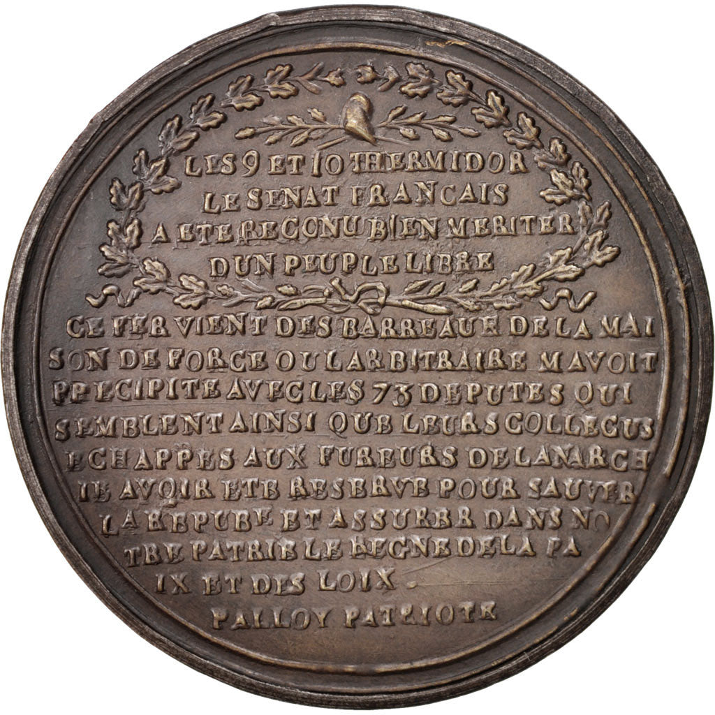 France, Medal, Sénat Français, National Convention, History, 1795, EF(40-45)