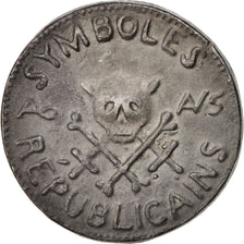 Francia, Medal, End of Monarchy, Politics, Society, War, BB+, Stagno