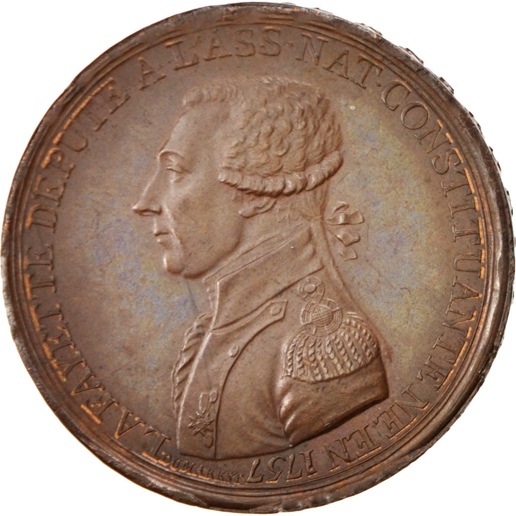 Monneron à l'effigie de Lafayette, 1791, Frappe médaille