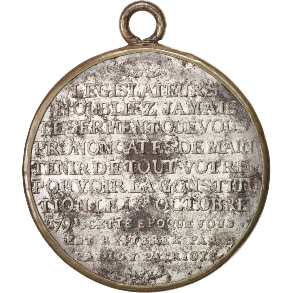 França, Medal, Colonne de la Liberté, Convenção Nacional, História, 1792
