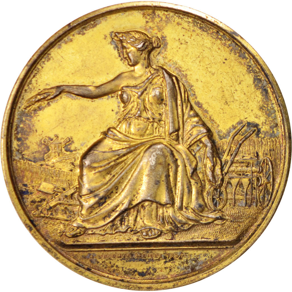 Francia, Medal, Second French Empire, Business & industry, BB, Vermeil