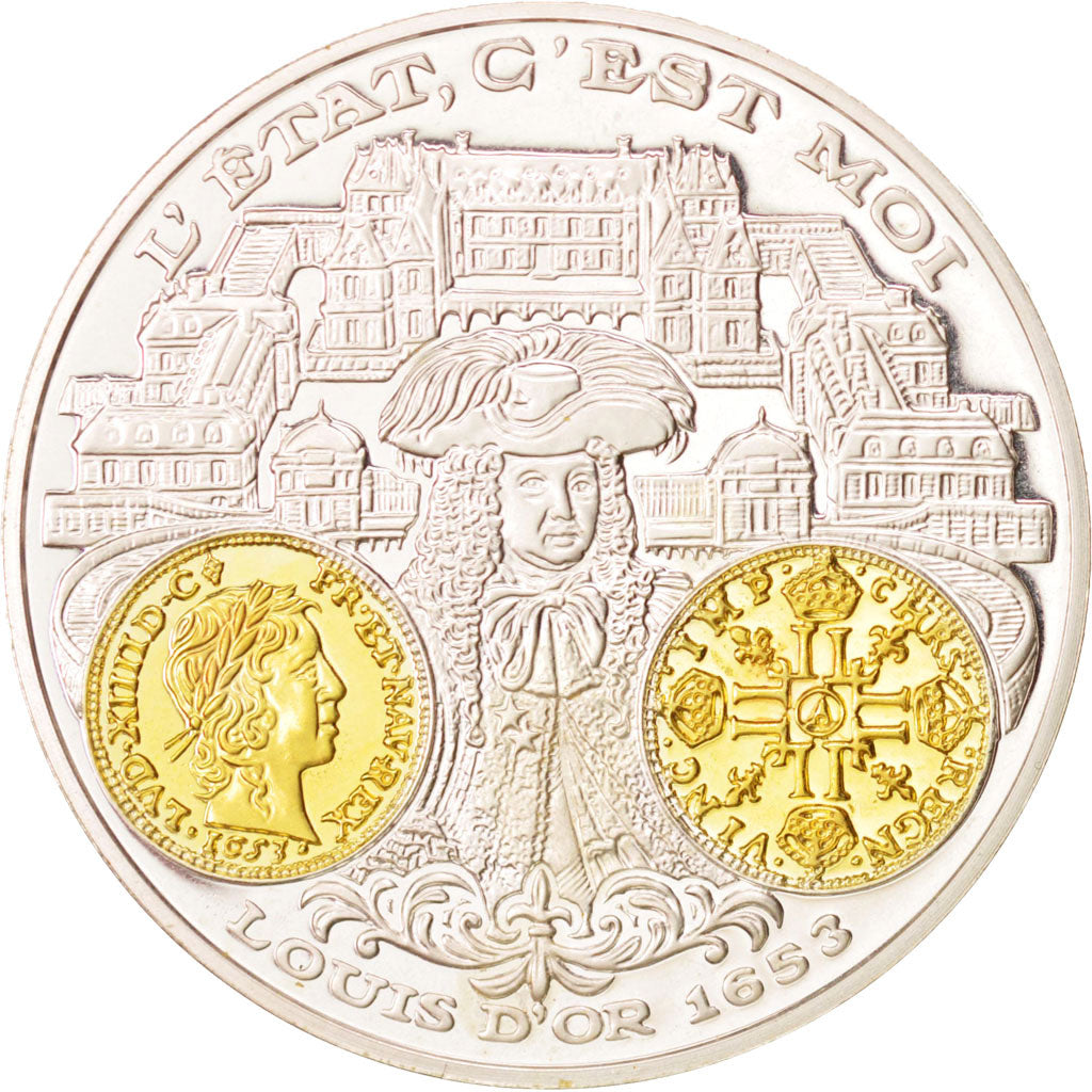 FRANCE, History, The Fifth Republic, Medal, MS(60-62), Silver, 40, 20.00