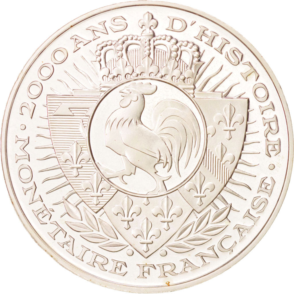 FRANCE, History, The Fifth Republic, Medal, MS(60-62), Silver, 40, 20.00