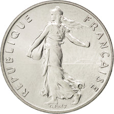 FRANCE, Semeuse, 1/2 Franc, 1984, Paris, KM #931.1, MS(63), Nickel, 19.5,...