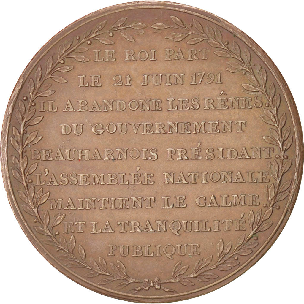 France, The French Revolution, Token, MS(60-62), Bronze, 32, 18.60