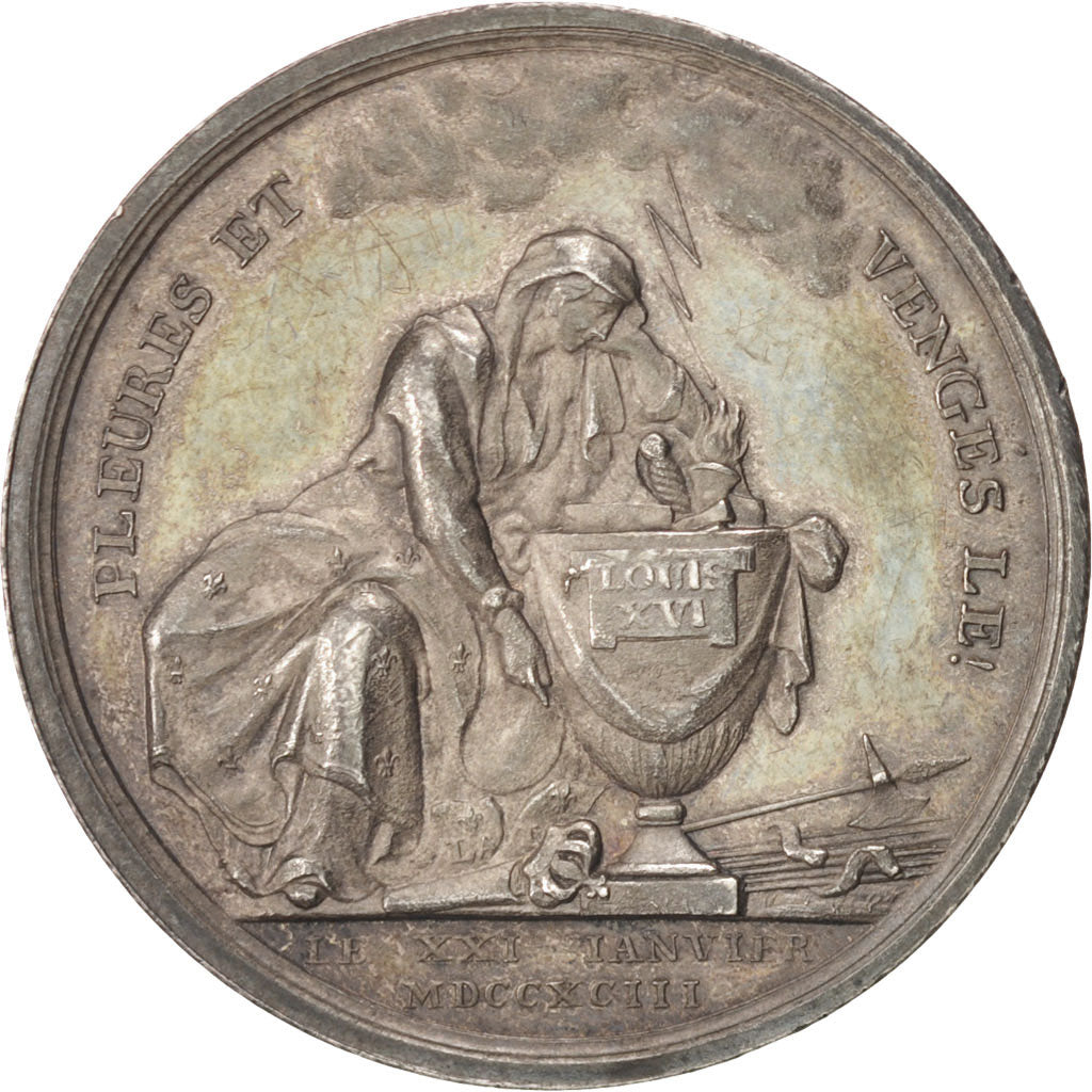 France, Token, The French Revolution, 1793, Loos, MS(60-62), Silver
