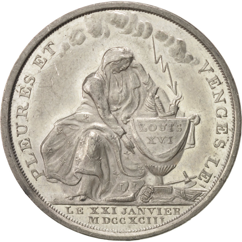 France, Token, The French Revolution, 1793, Loos, AU(55-58), Tin