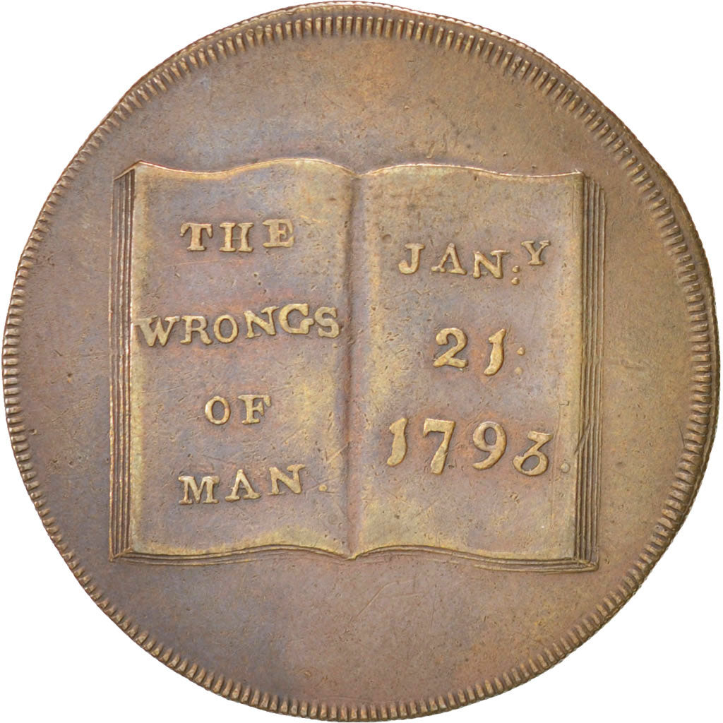 United Kingdom, Great-Britain, Token, 1793, AU(55-58), Copper, 30, 6.50