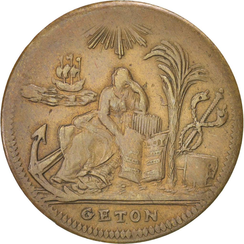 Francia, Token, The French Revolution, BB, Rame