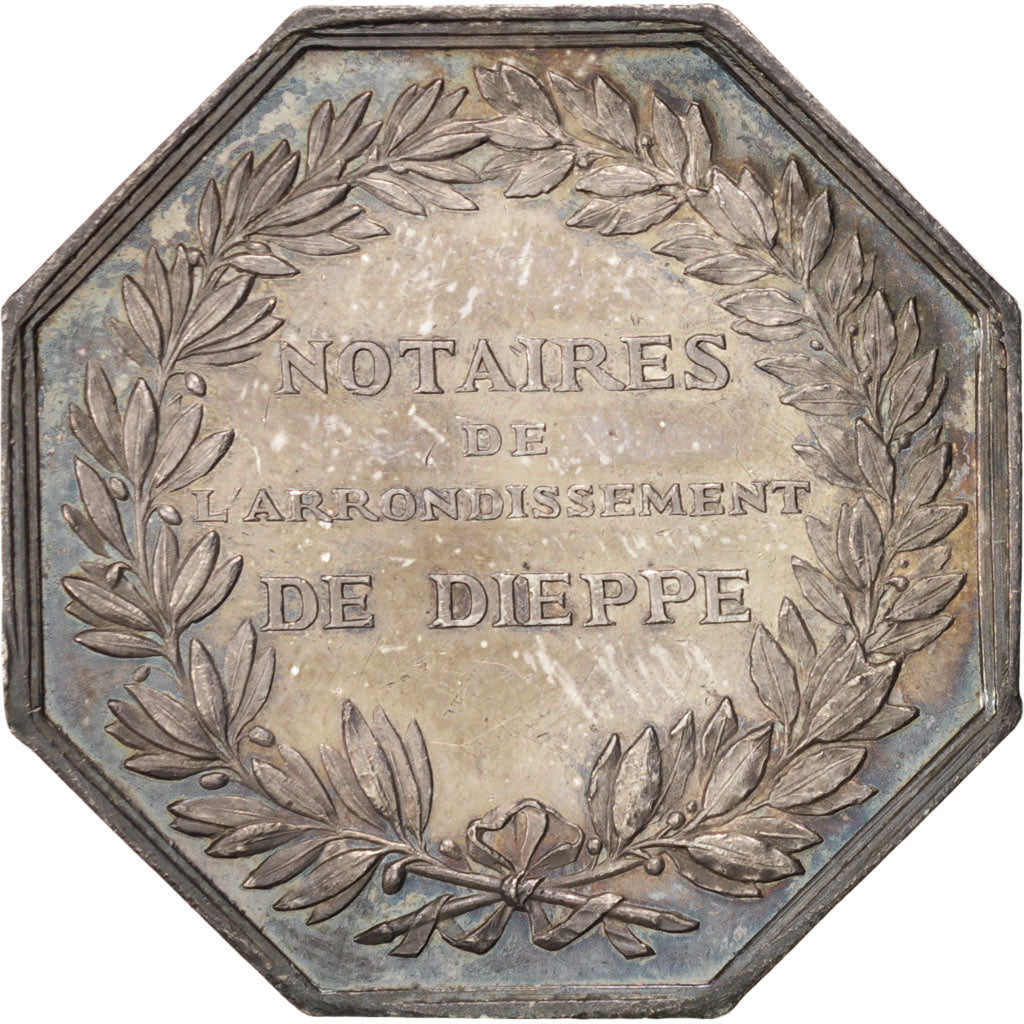 Francja, Token, Notariusz, MS(60-62), Srebro, Lerouge:117