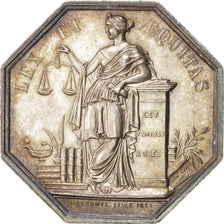France, Token, Notary, MS(60-62), Silver, Lerouge:120