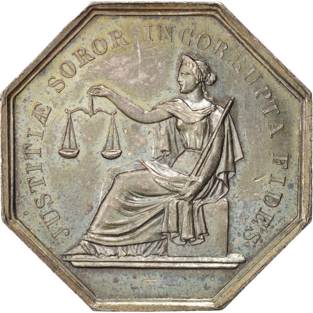France, Token, Notary, MS(60-62), Silver, Lerouge:52