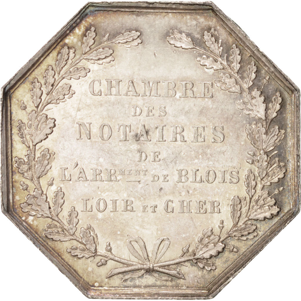 France, Token, Notary, MS(60-62), Silver, Lerouge:52
