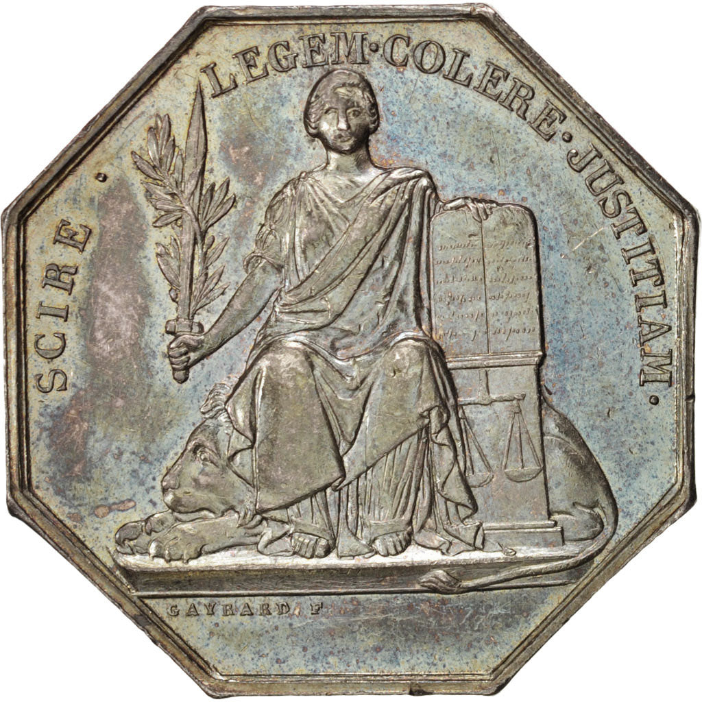 France, Token, Notary, AU(50-53), Silver, Lerouge:29