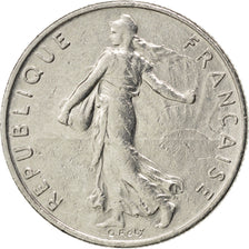FRANCE, Semeuse, 1/2 Franc, 1993, Paris, KM #931.1, EF(40-45), Nickel, 19.5,...