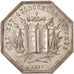 France, Token, Notary, AU(55-58), Silver, Lerouge:435