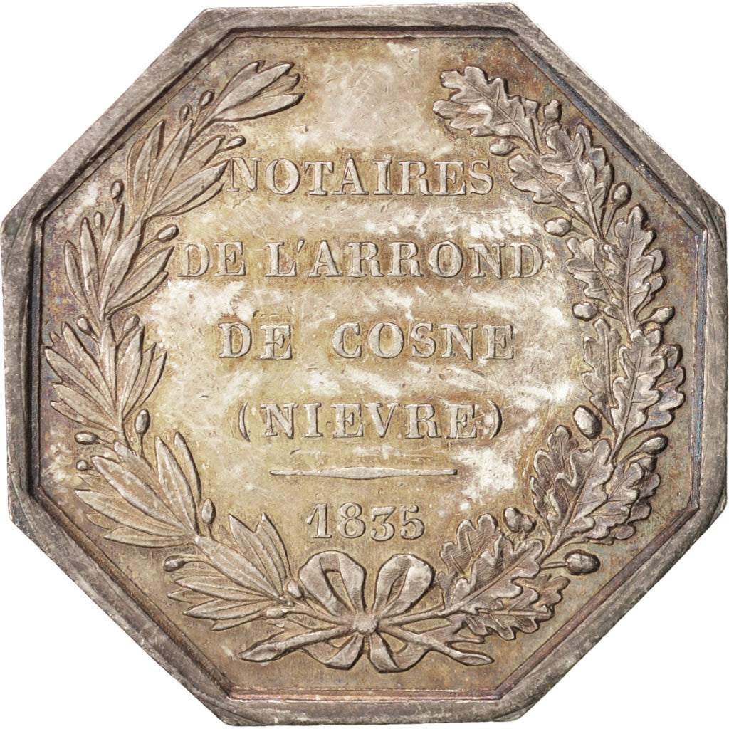 France, Token, Notary, AU(50-53), Silver, Lerouge:109