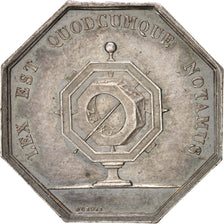 France, Token, Notary, AU(55-58), Silver, Lerouge:396