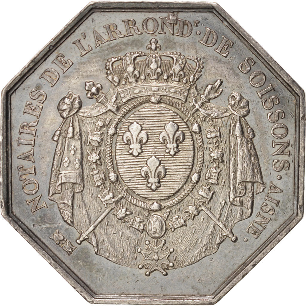 Francja, Token, Notariusz, AU(55-58), Srebro, Lerouge:395