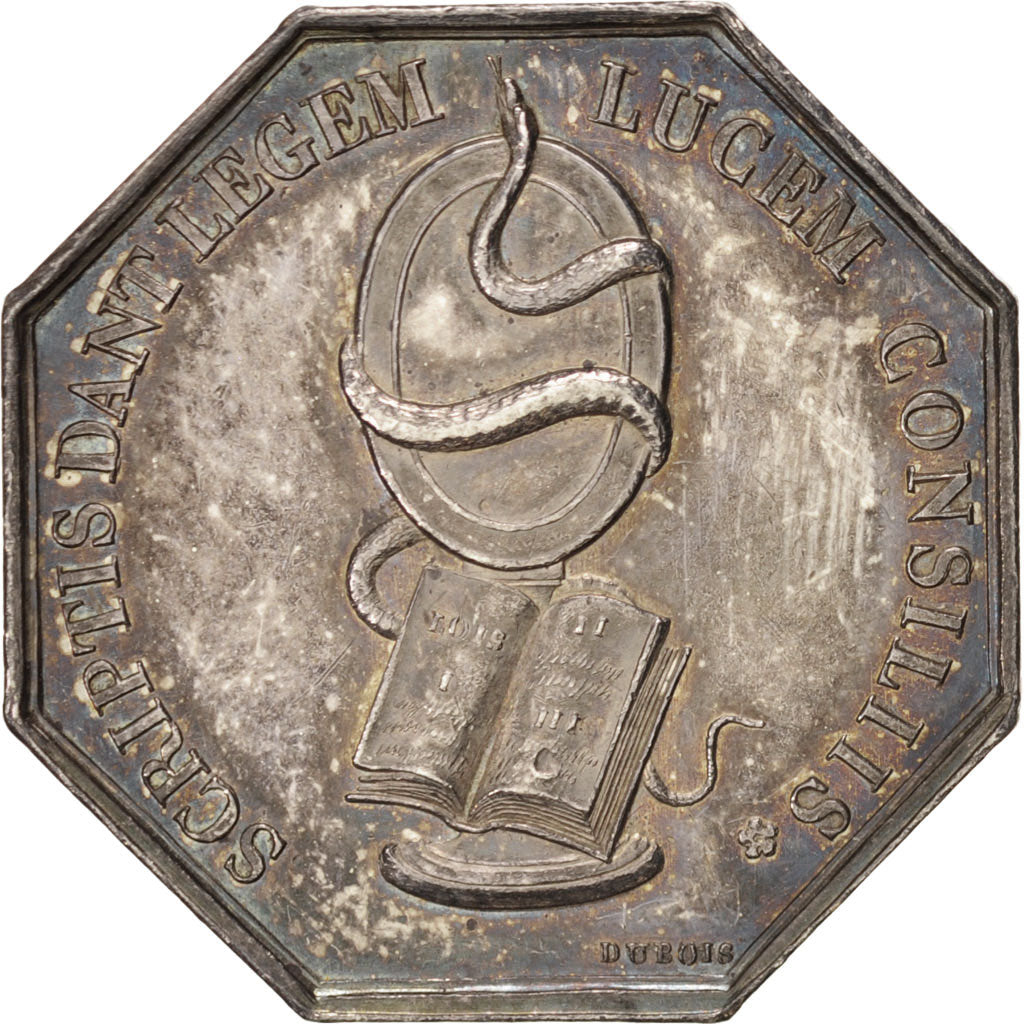 France, Token, Notary, AU(55-58), Silver, Lerouge:178