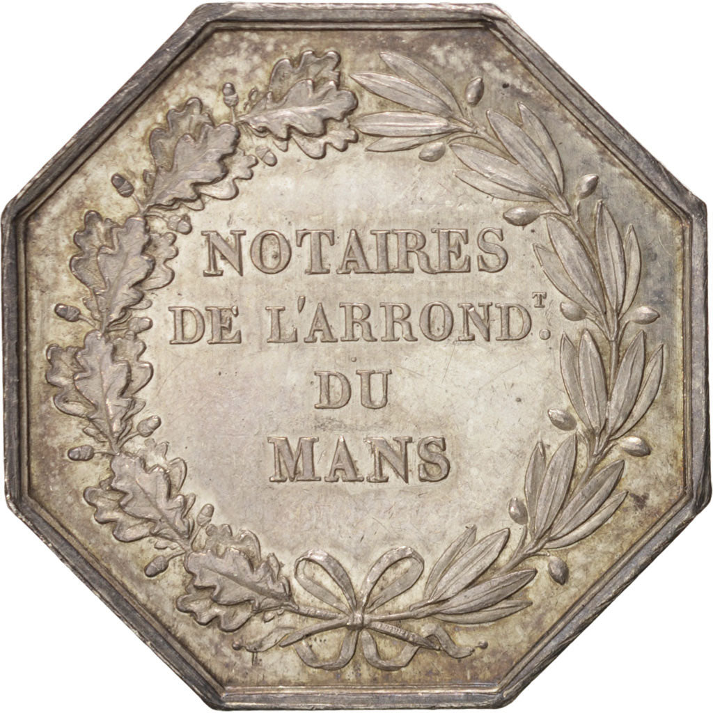 France, Token, Notary, AU(55-58), Silver, Lerouge:178