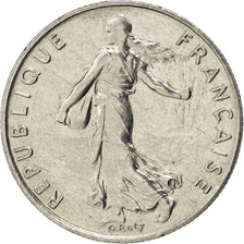 Moneta, Francja, Semeuse, 1/2 Franc, 1997, MS(63), Nikiel, KM:931.1, Gadoury:429