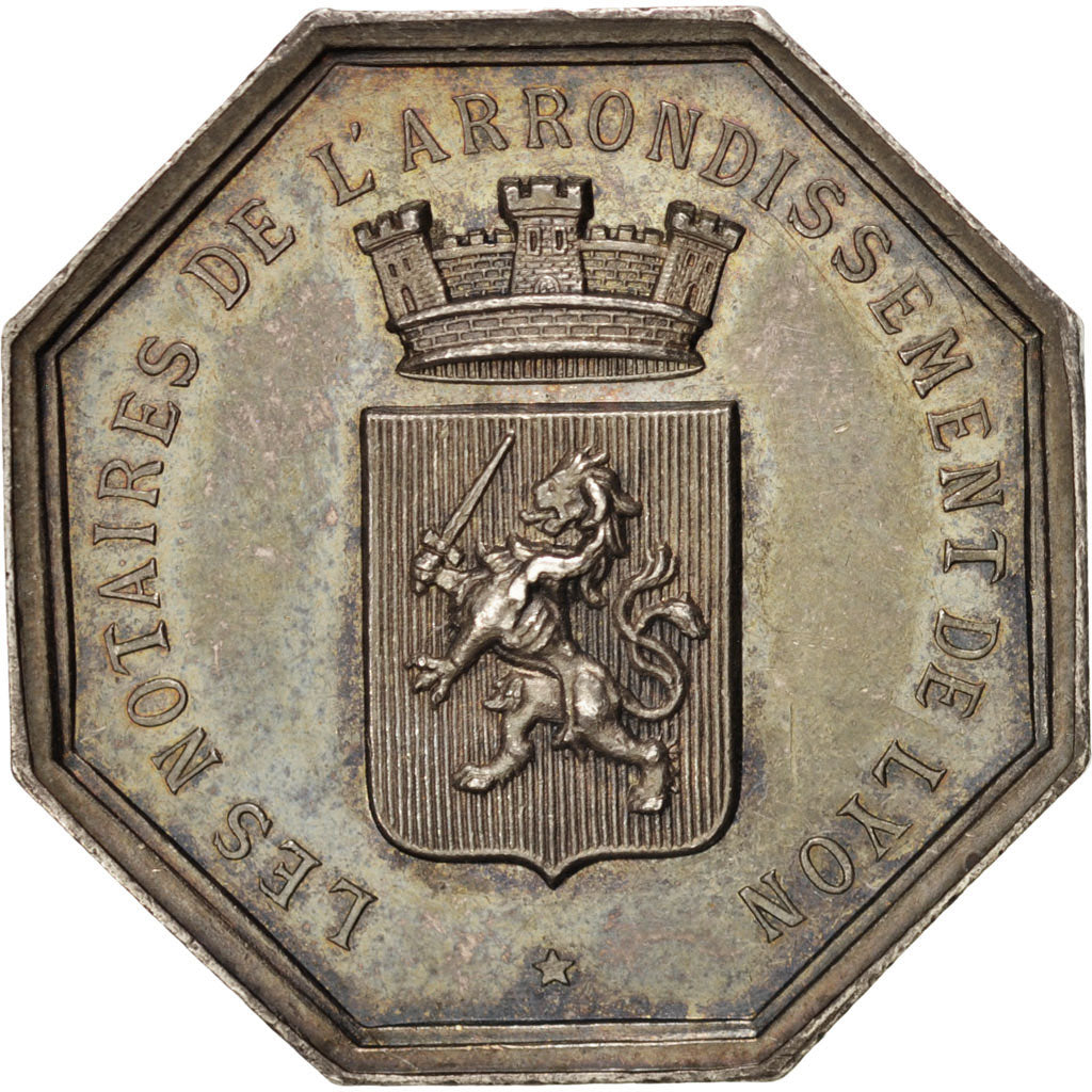 France, Token, Notary, AU(55-58), Silver, Lerouge:174