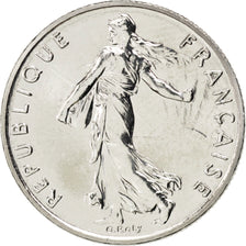 FRANCE, Semeuse, 1/2 Franc, 1992, Paris, KM #931.1, MS(63), Nickel, 19.5,...