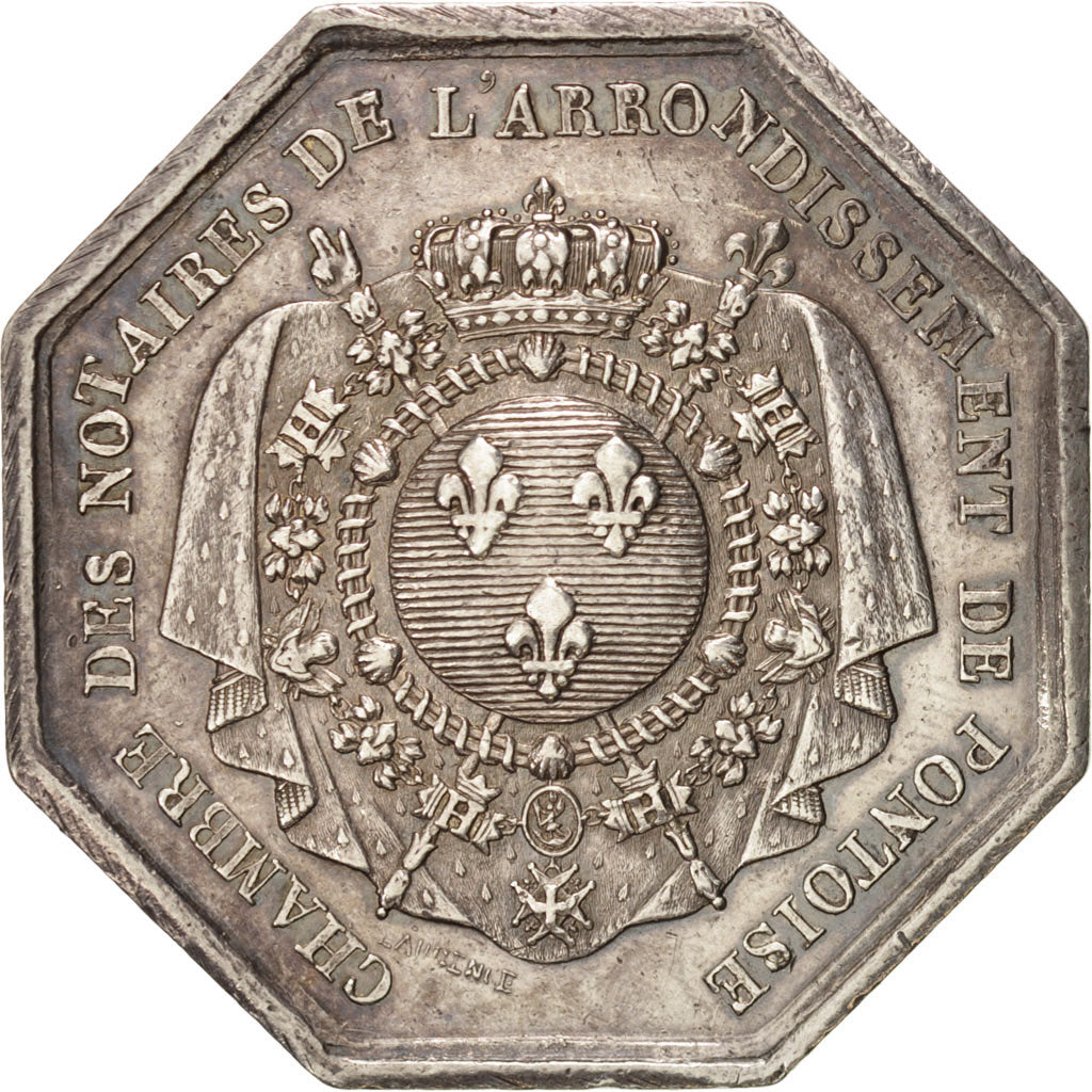 Francja, Token, Notariusz, AU(50-53), Srebro