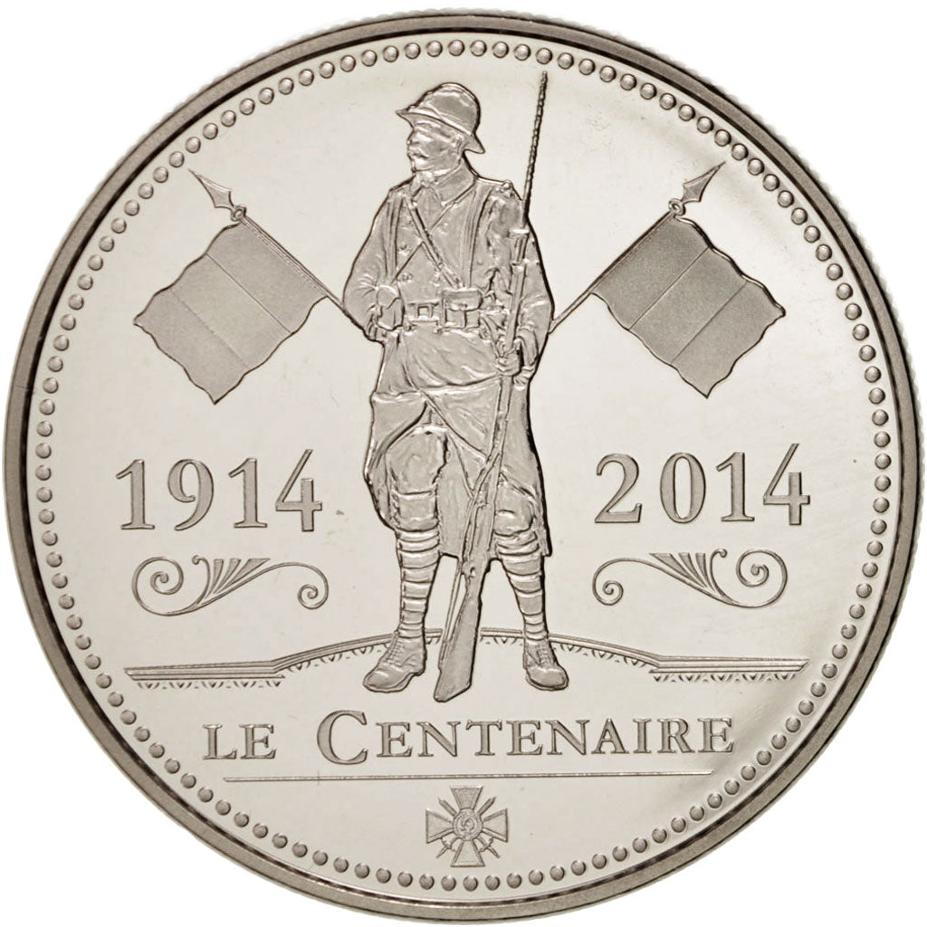 FRANCE, History, The Fifth Republic, Medal, MS(65-70), Nickel, 40, 31.20
