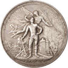 France, Medal, French Third Republic, Politics, Society, War, EF(40-45), Silver