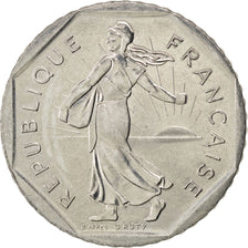FRANCE, Semeuse, 2 Francs, 1992, KM #942.1, AU(55-58), Nickel, 26.5, Gadoury...