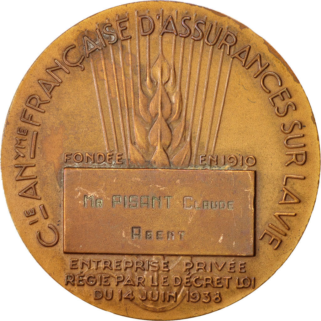 France, Medal, French Fifth Republic, Politics, Society, War, TTB+, Bronze