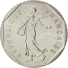 FRANCE, Semeuse, 2 Francs, 1987, KM #942.1, MS(63), Nickel, 26.5, Gadoury #547,.