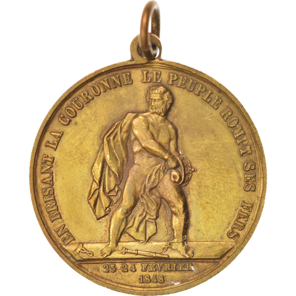 Francia, Medal, French Second Republic, History, 1848, SPL-, Bronzo