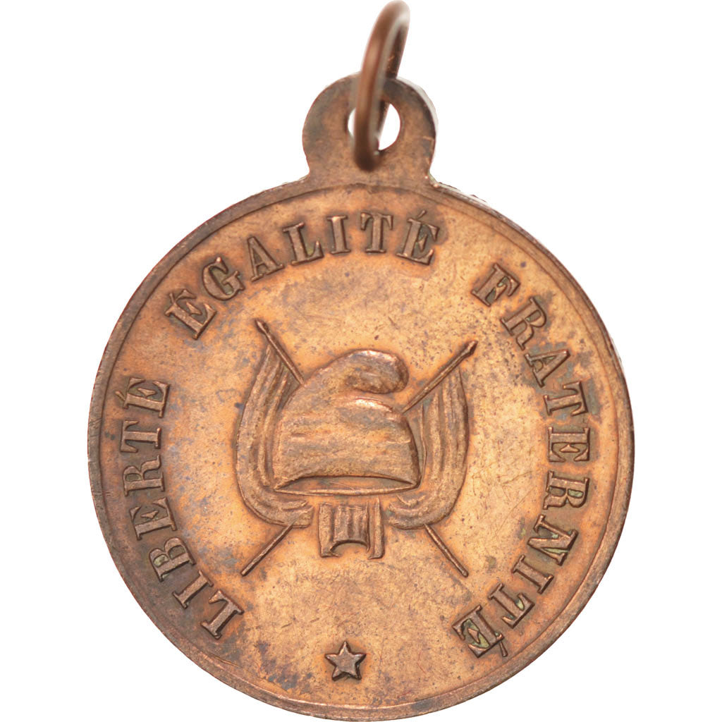 France, Medal, French Second Republic, 1848, AU(50-53), Copper