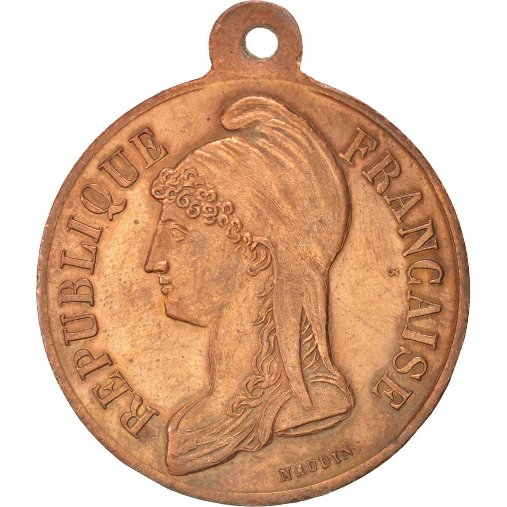 Frankrijk, Medal, French Second Republic, History, 1848, PR, Koper