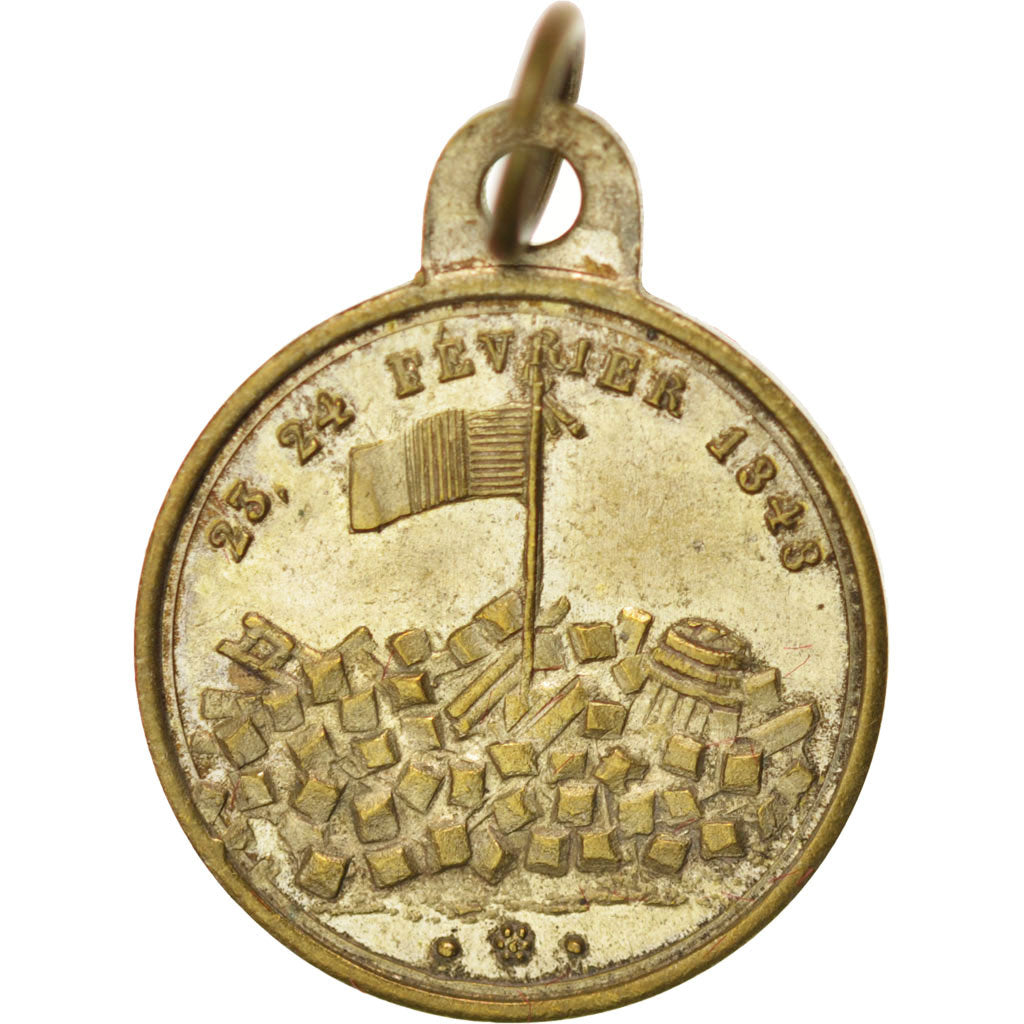 France, Medal, French Second Republic, History, 1848, SUP, Cuivre