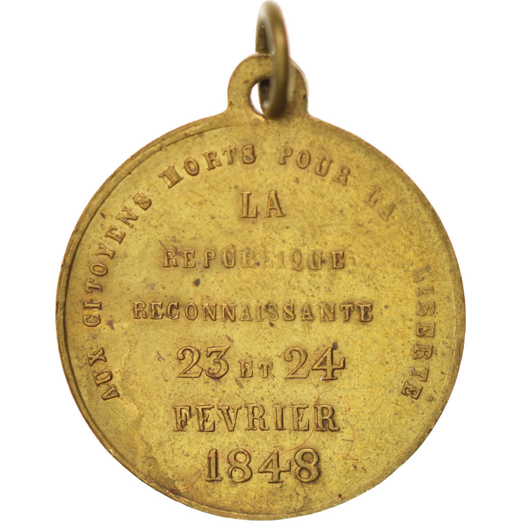 Francia, Medal, French Second Republic, History, 1848, BB+, Argento