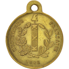 FRANCE, History, French Second Republic, Medal, 1848, AU(55-58), Copper, 18,...
