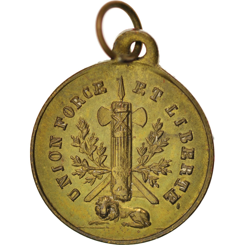 France, Medal, French Second Republic, History, 1848, AU(55-58), Copper