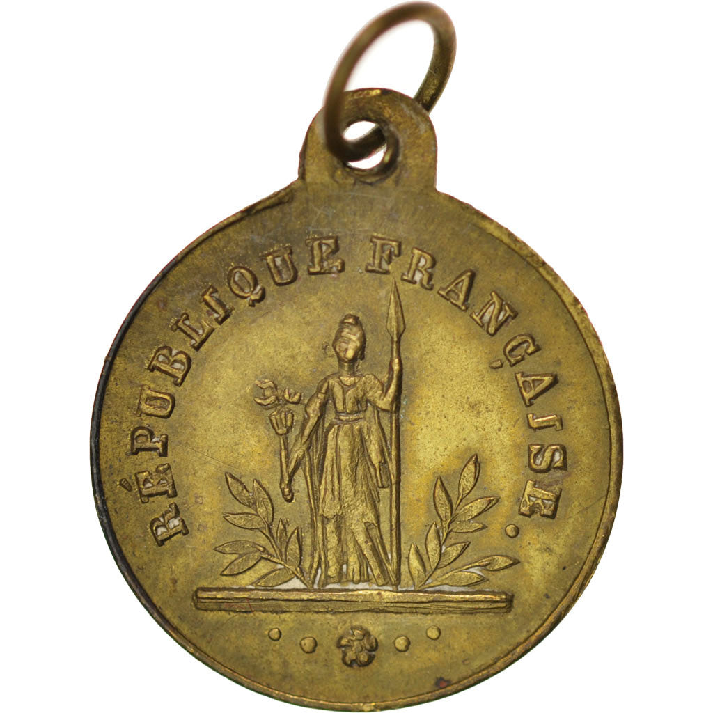 France, Medal, French Second Republic, History, 1848, AU(55-58), Copper