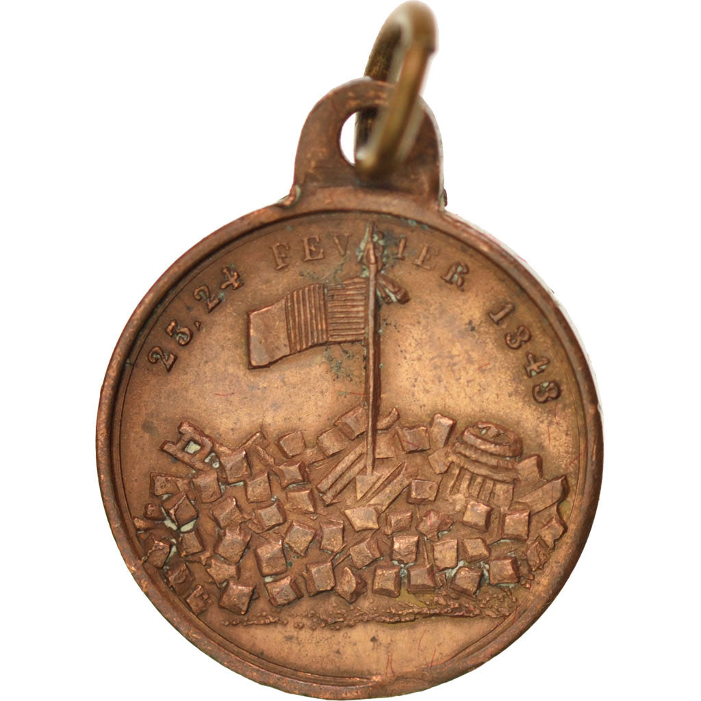 Frankreich, Medal, French Second Republic, History, 1848, VZ, Kupfer
