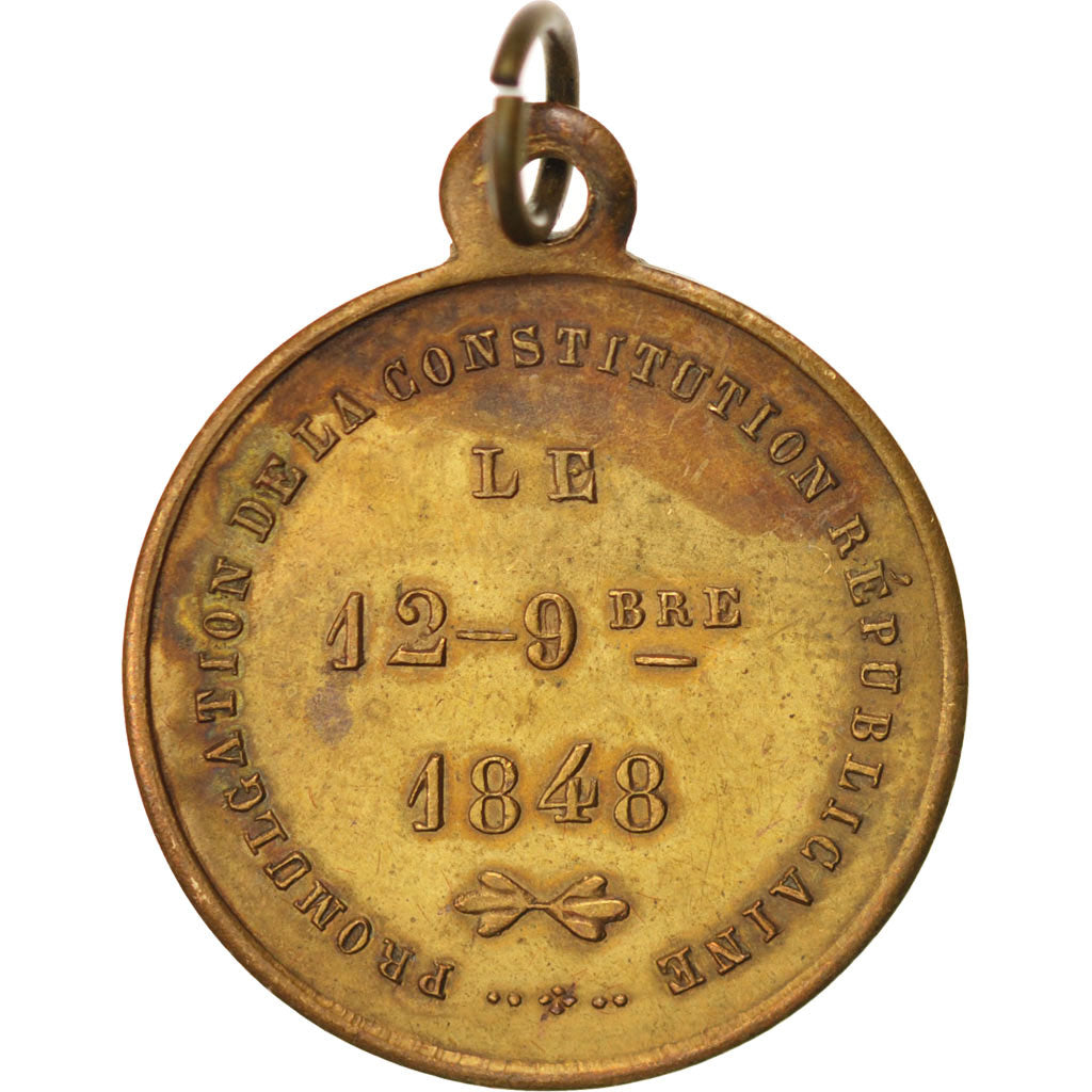 France, Medal, French Second Republic, History, 1848, SUP, Cuivre