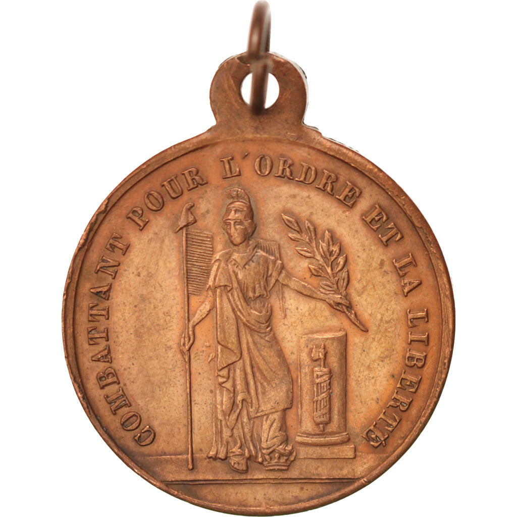 Frankrijk, Medal, French Second Republic, History, 1848, ZF+, Koper