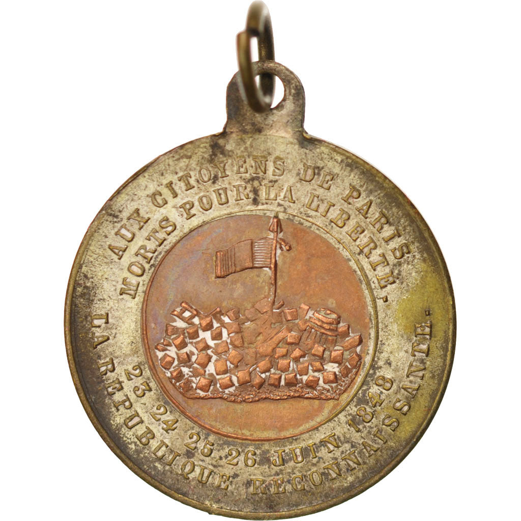 Frankrijk, Medal, French Second Republic, History, 1848, ZF+, Koper